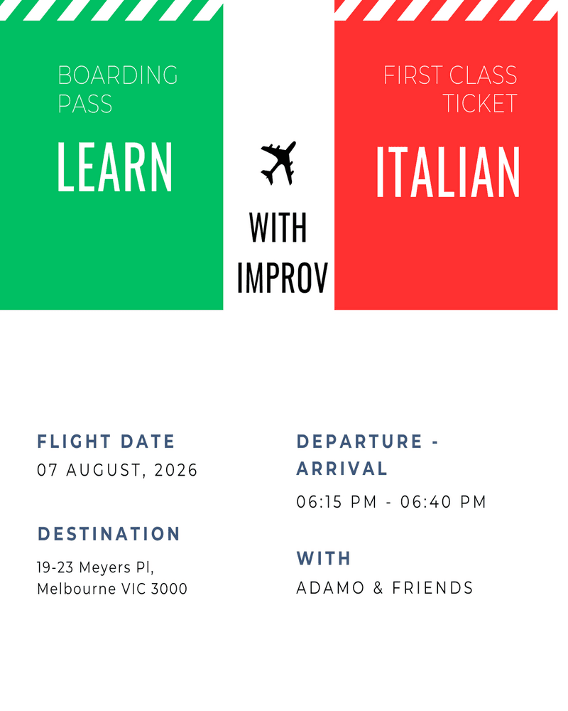 DEFROST 2026: Learn Italian with Improv